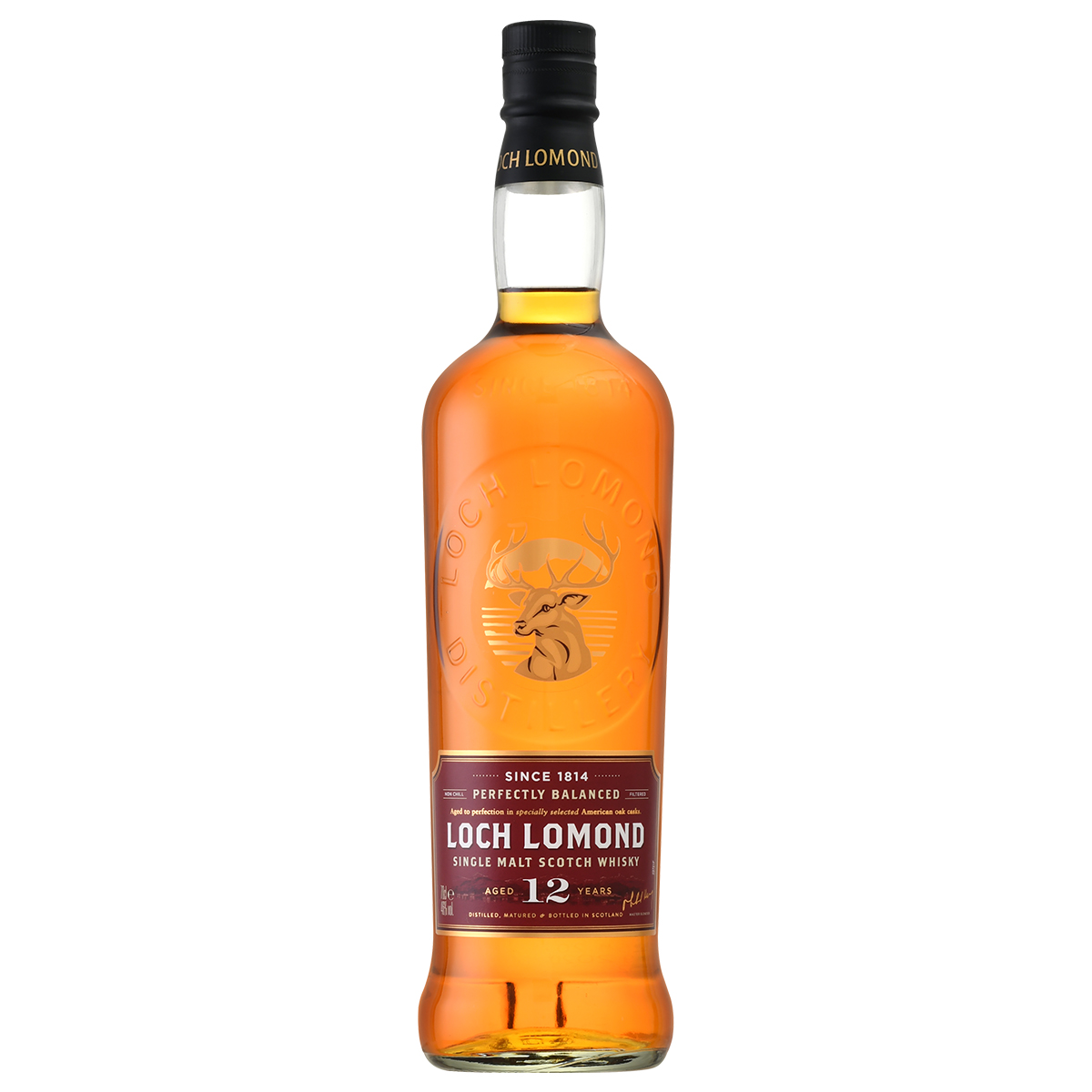 罗曼湖12年苏格兰单一麦芽威士忌700ML*6瓶