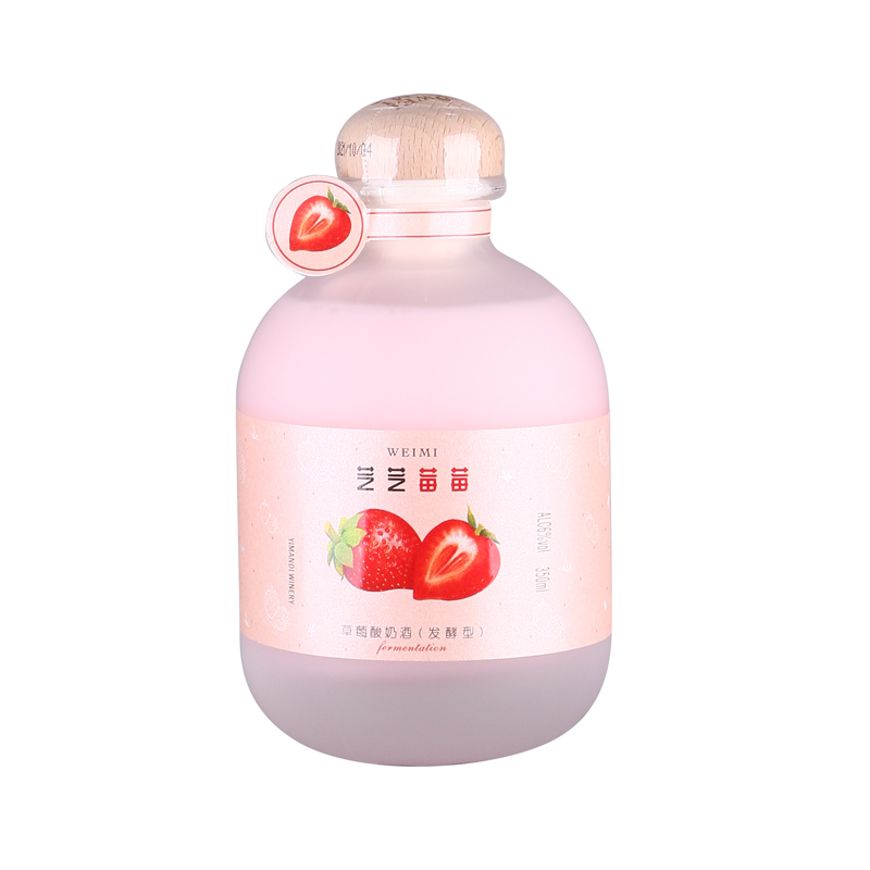 泊啤汇草莓酸奶酒（发酵型）350ML*12瓶
