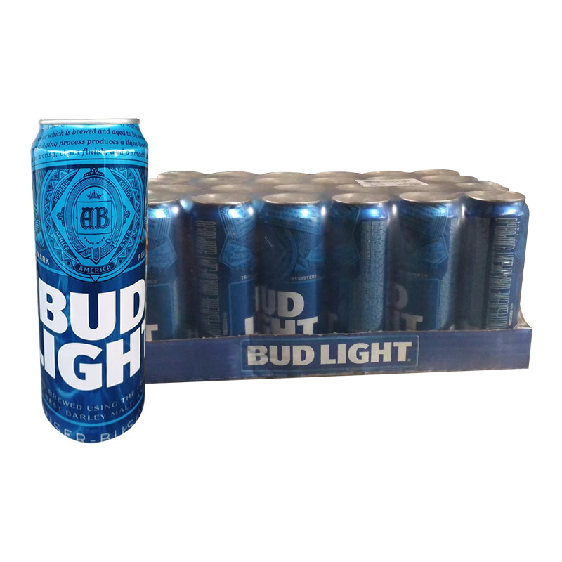 Budweiser-淡啤酒（俄罗斯版蓝罐）450ml*24罐