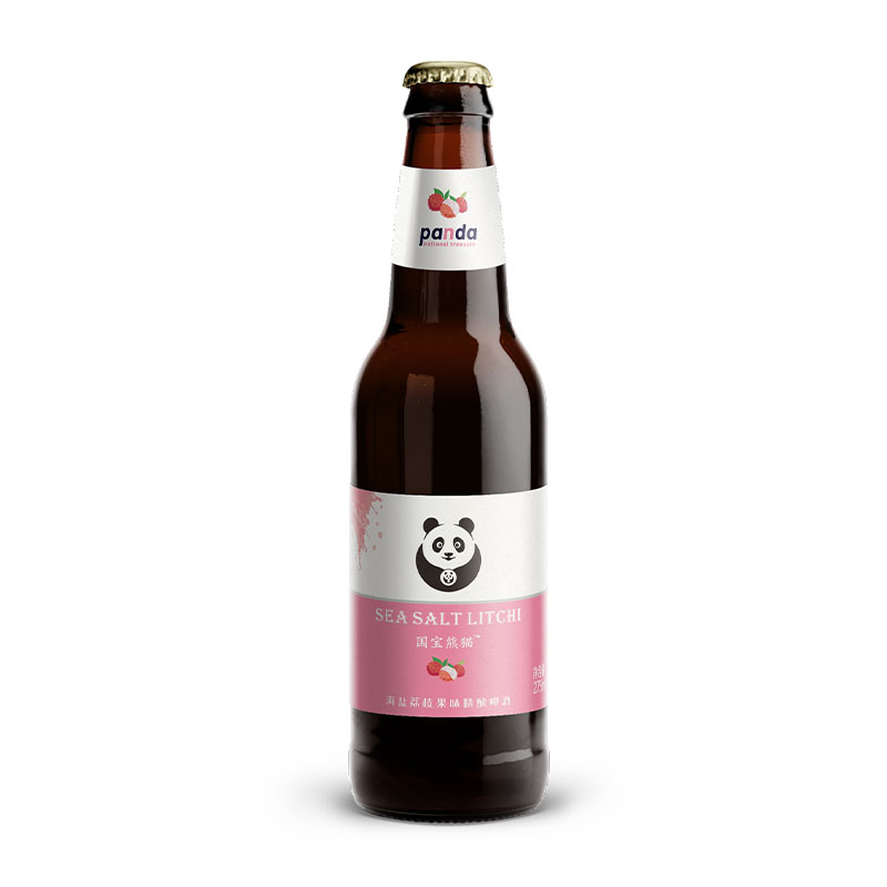 国宝熊猫海盐荔枝果味精酿啤酒275ML*24瓶