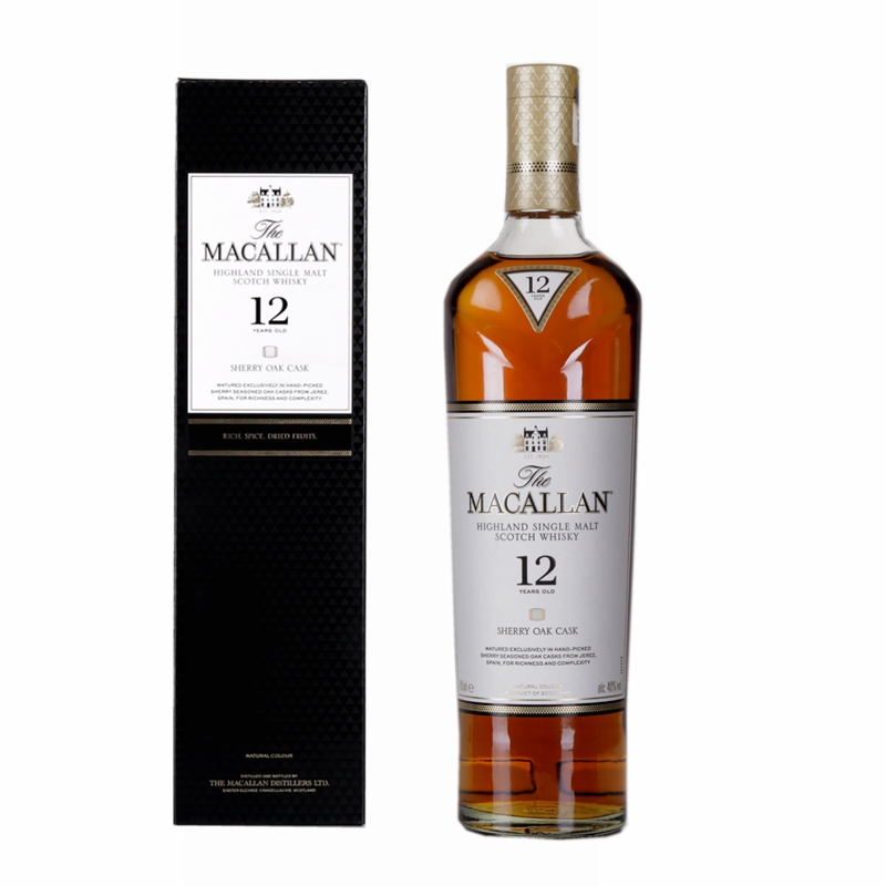 麦卡伦12年单一麦芽苏格兰威士忌700ml*6瓶