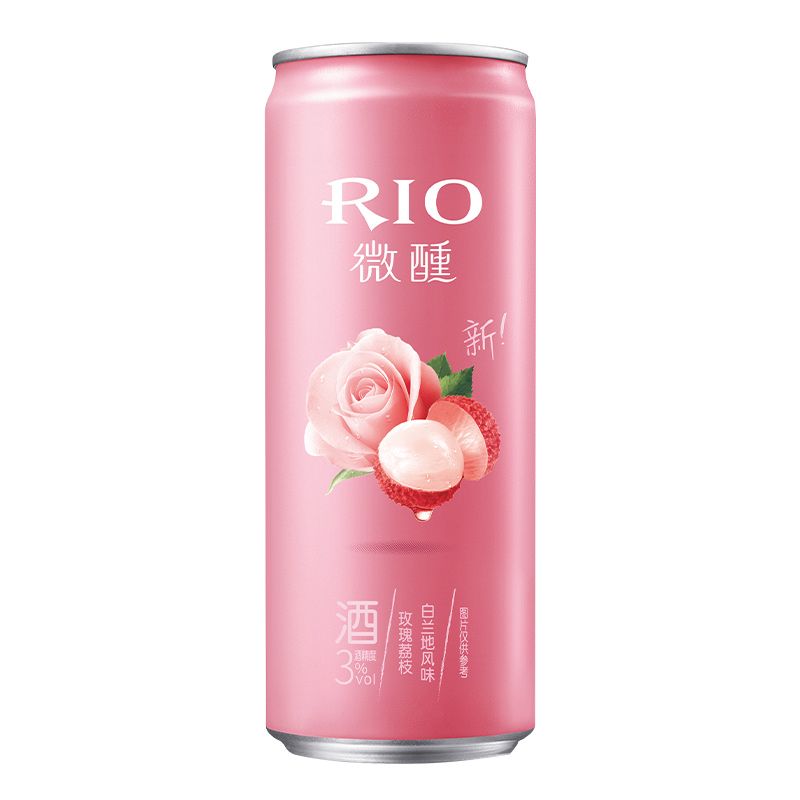 锐澳RIO微醺玫瑰荔枝330ML*24罐