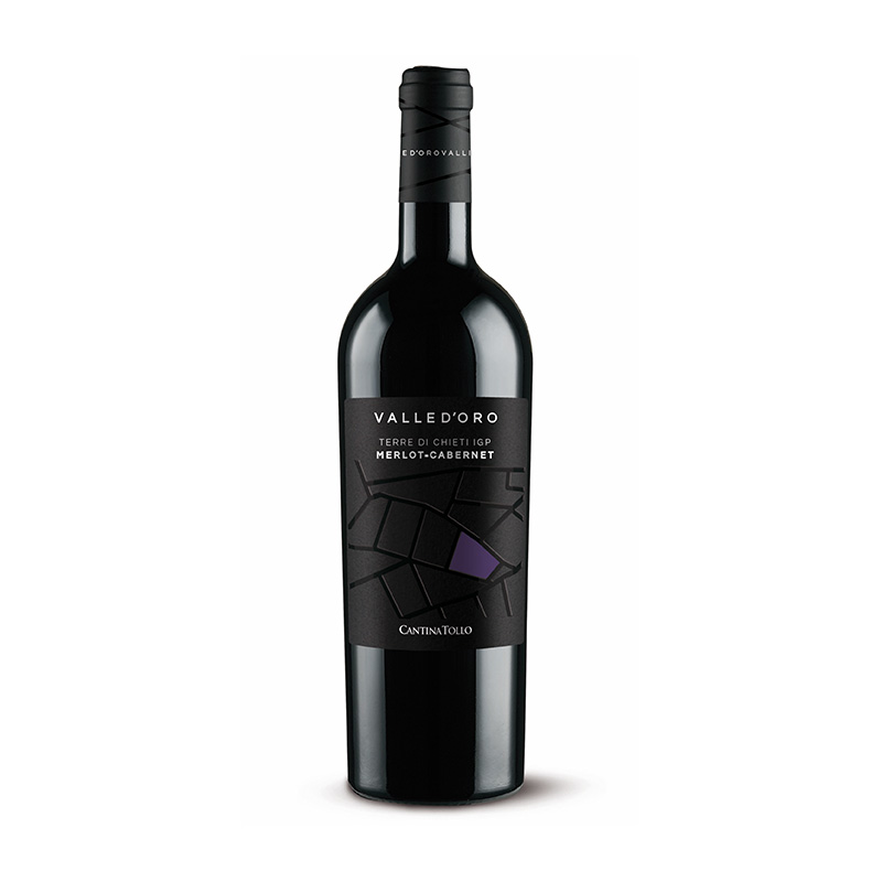 紫标金山谷美洛赤霞珠干红葡萄酒750ML*6瓶