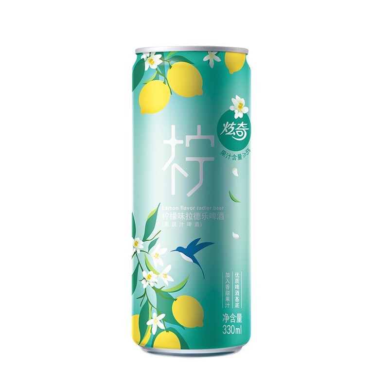 青島炫奇檸檬味啤酒330ML*12罐