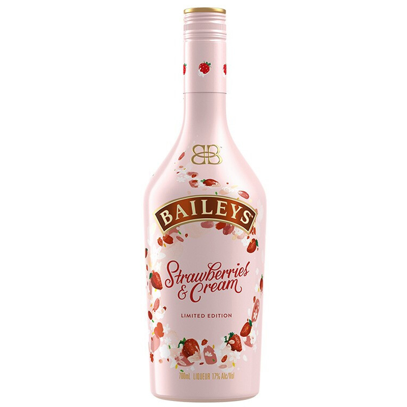 百利草莓奶油味甜酒配制酒700ml*12瓶