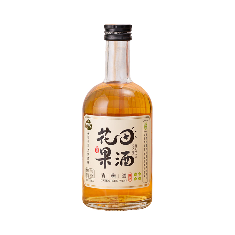 红动花田果酒青梅酒(发酵酒)350ML*12瓶