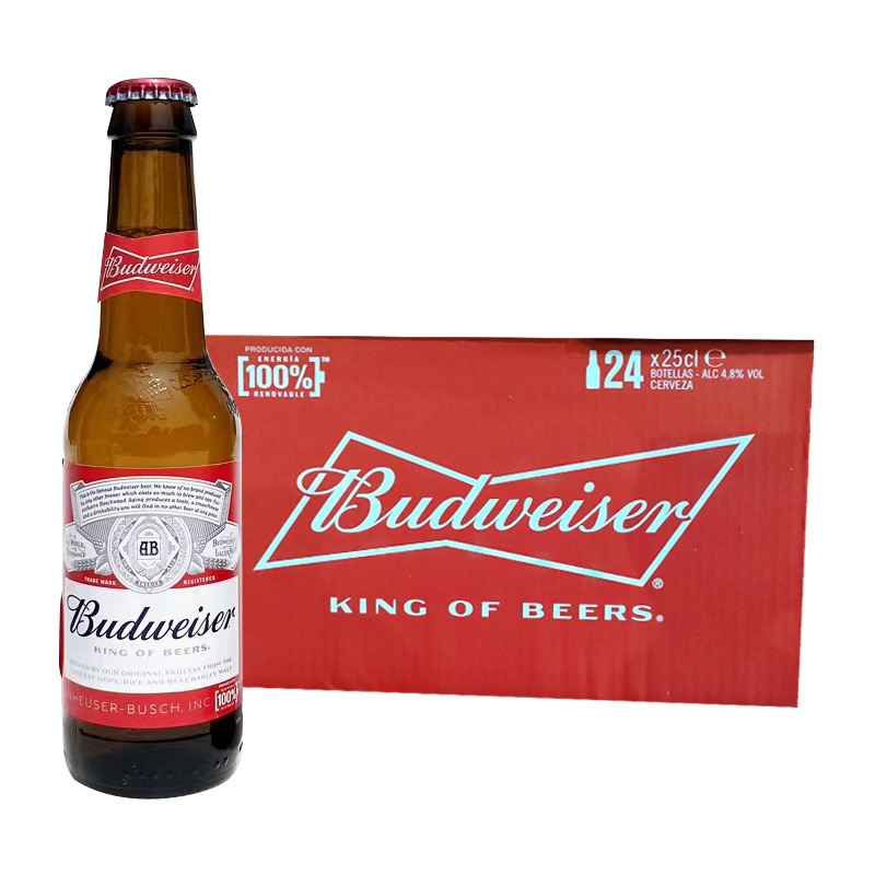 Budweiser百威啤酒250ml*24瓶