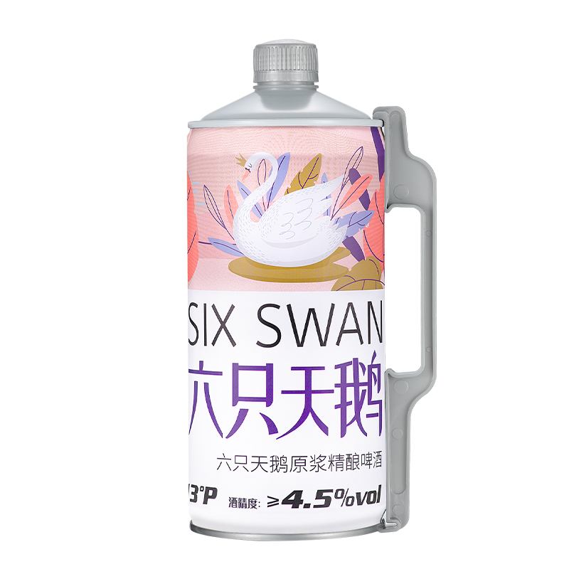 六只天鹅原浆精酿啤酒2L*6桶